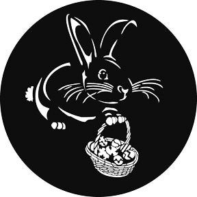 G905 Easter Bunny - Rosco GAM Standard Steel Gobo