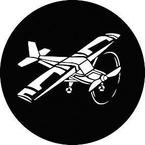 G907 Airplane - Rosco Standard Steel Gobo