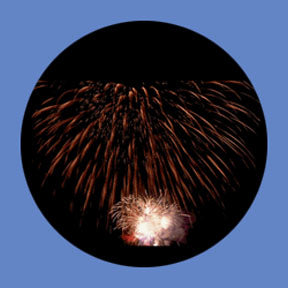 P2850 Fireworks 2850 - Rosco Plastic Gobo