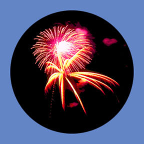 P2854 Fireworks 2854 - Rosco Plastic Gobo