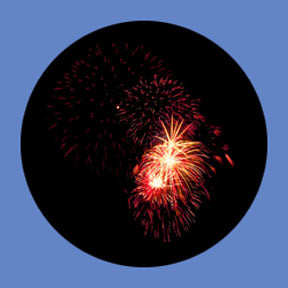 P2855 Fireworks 2855 - Rosco Plastic Gobo
