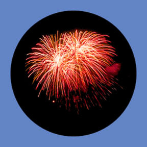 P2856 Fireworks 2856 - Rosco Plastic Gobo