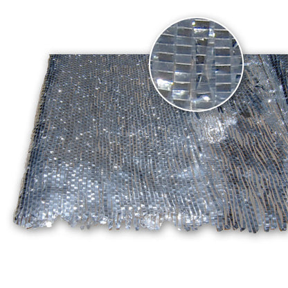 Rosco Glamé Silver woven detail. Image: Rosco