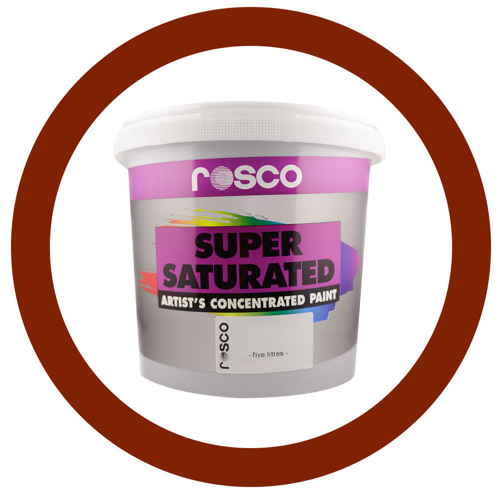 5987 Rosco Supersat Acrylic Paint - Burnt Sienna