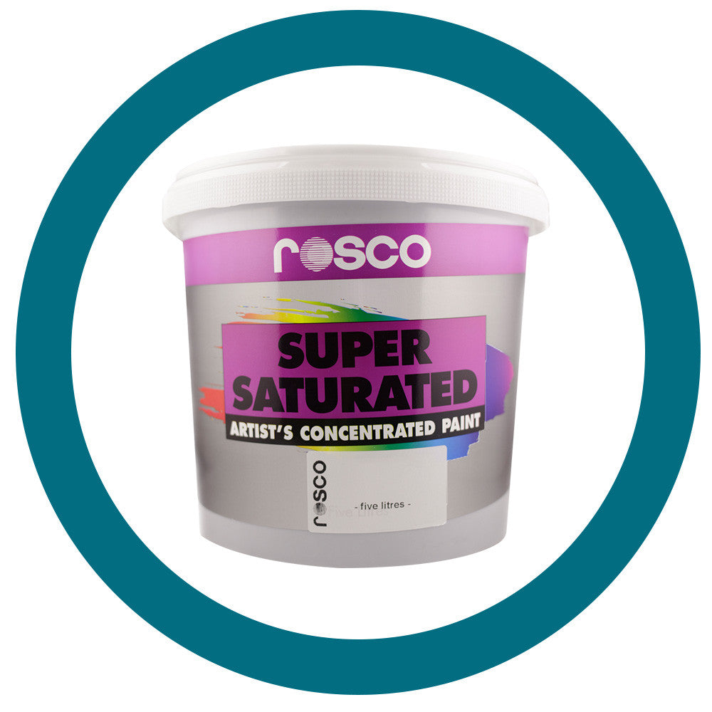 5989 Rosco Supersat Acrylic Paint - Turquoise Blue