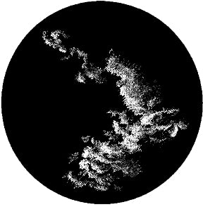 GT22 Halftone Cloud 3 - Rosco Standard Steel Gobo