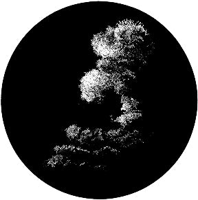 GT23 Halftone Cloud 4 - Rosco Standard Steel Gobo