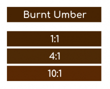 5985 Rosco Supersat Acrylic Paint - Burnt Umber