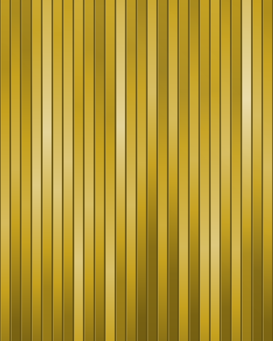 Gold shimmer fringe curtain / slit drape