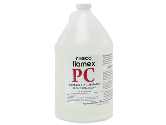Rosco Flamex PC Fire Retardant for Paper & Cardboard