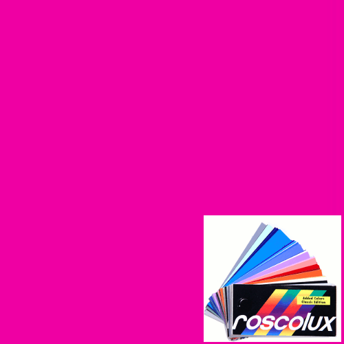 R343 Rosco Roscolux Supergel - Neon Pink