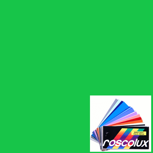 R389 Rosco Roscolux Supergel - Chroma Green