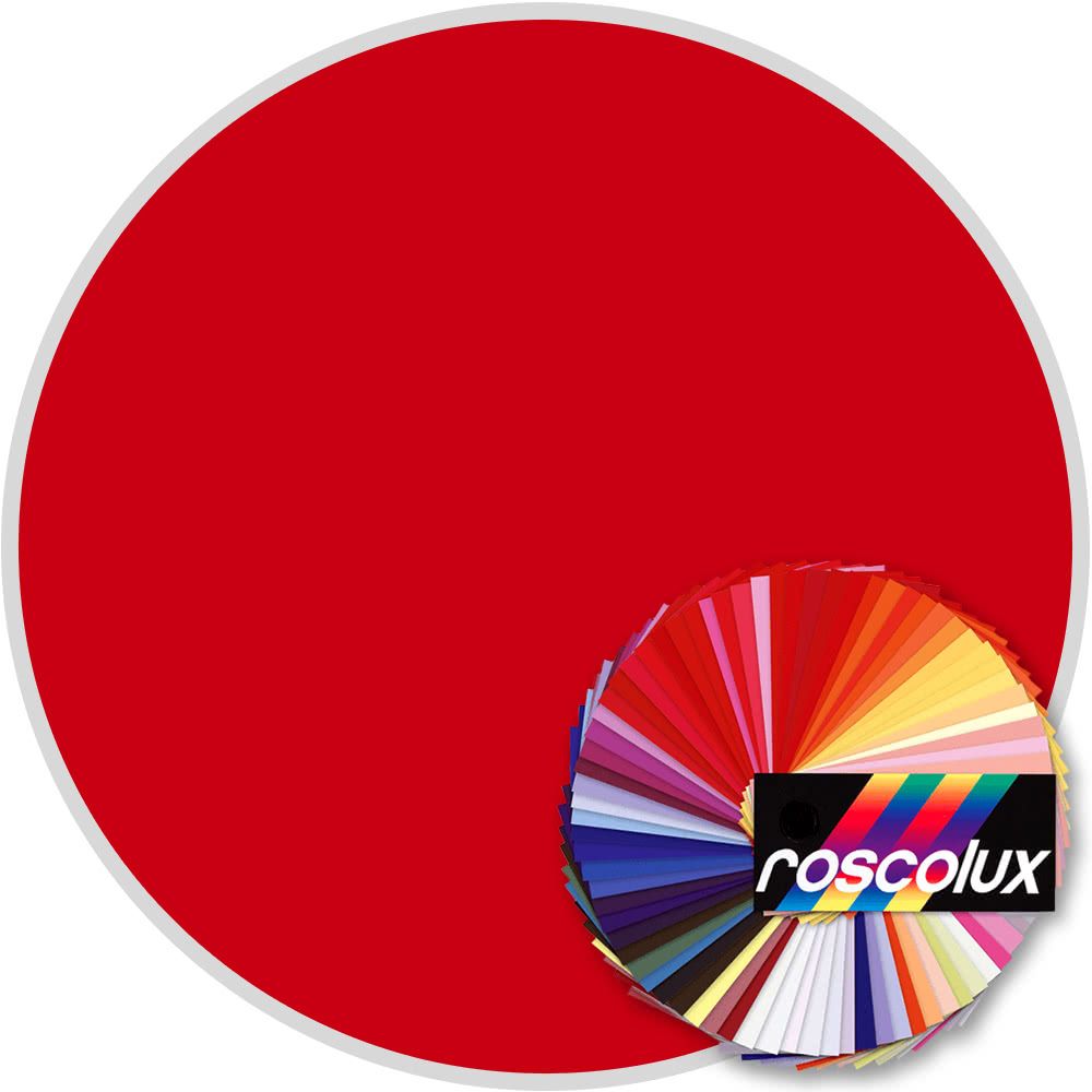 R124 Rosco Roscolux Supergel - Red Cyc Silk