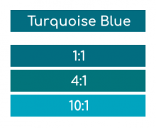 5989 Rosco Supersat Acrylic Paint - Turquoise Blue